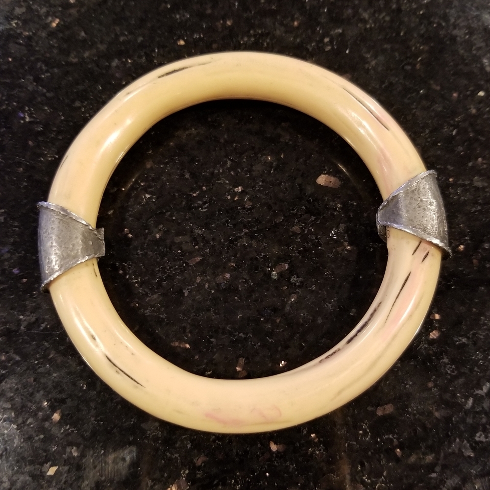 Diane Von Furstenberg Faux Ivory Vintage Bracelet